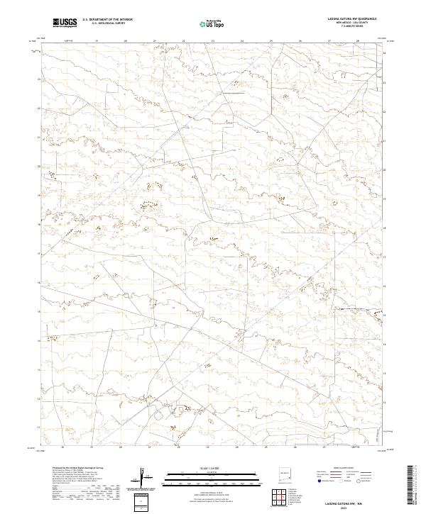 Laguna Gatuna NW topographic map thumbnail