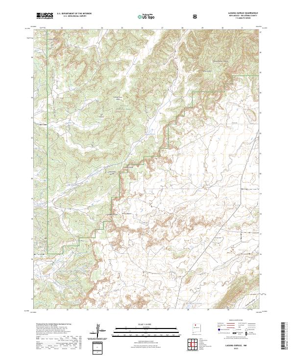 Laguna Gurule topographic map thumbnail