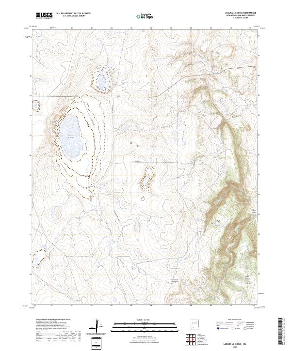 Laguna La Monia topographic map thumbnail