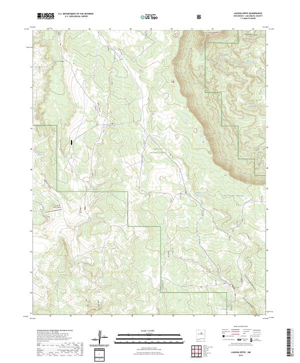 Laguna Ortiz 2023 topographic map thumbnail