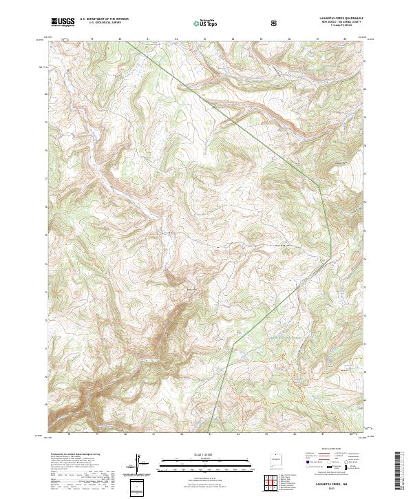 Lagunitas Creek topographic map thumbnail