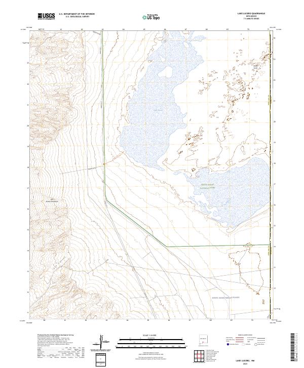 Lake Lucero topographic map thumbnail