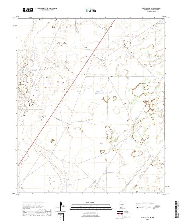 Lake Lucero SE topographic map thumbnail