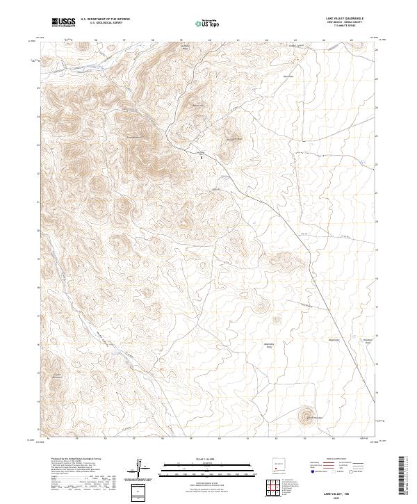 Lake Valley 2023 topographic map thumbnail