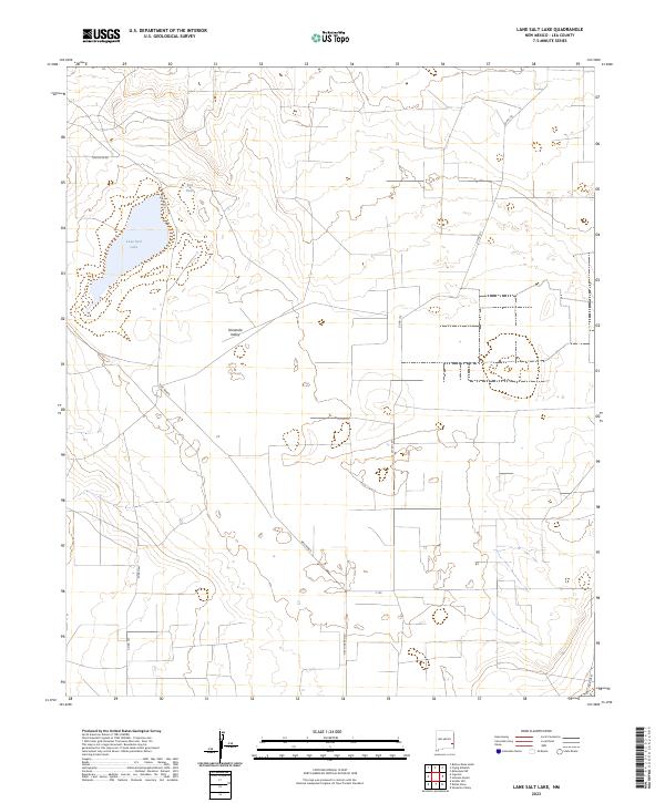 Lane Salt Lake topographic map thumbnail