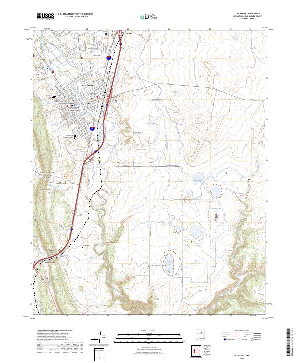 Las Vegas topographic map thumbnail