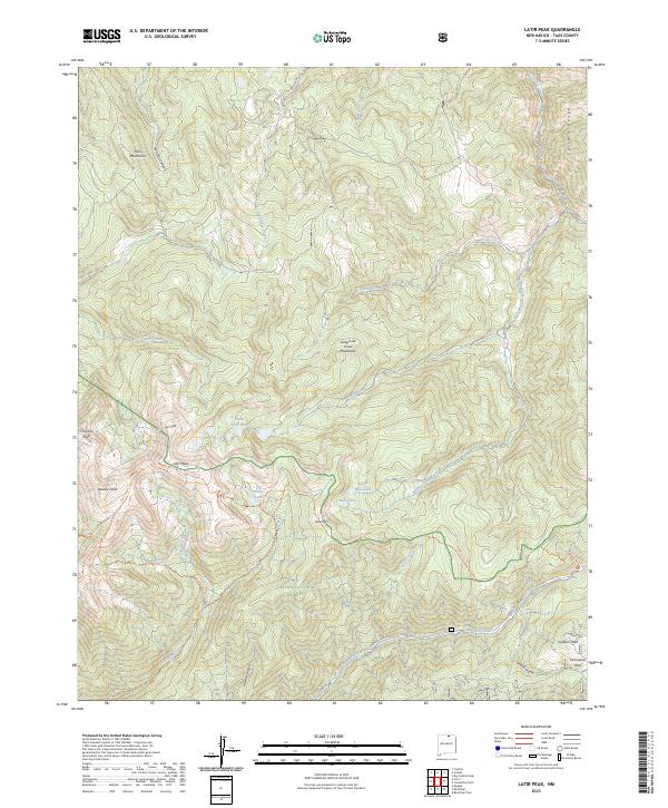 Latir Peak topographic map thumbnail