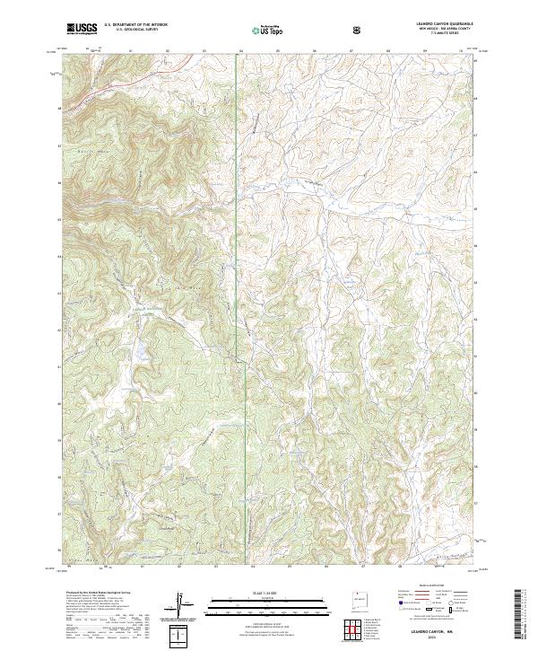 Leandro Canyon 2023 topographic map thumbnail