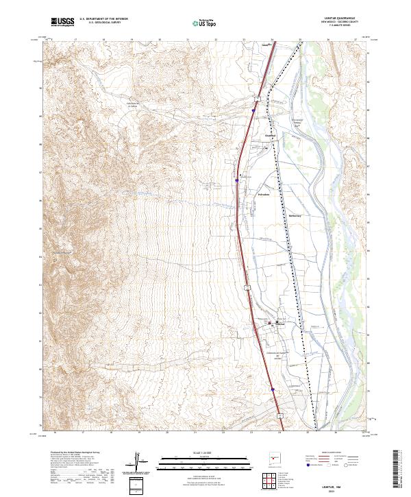 Lemitar 2023 topographic map thumbnail