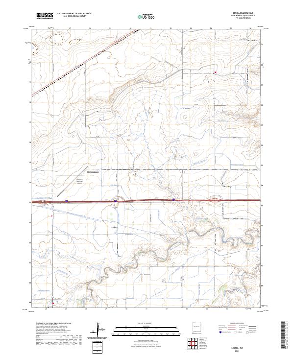Lesbia topographic map thumbnail