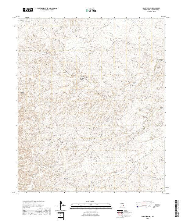 Lewis Peak NE topographic map thumbnail