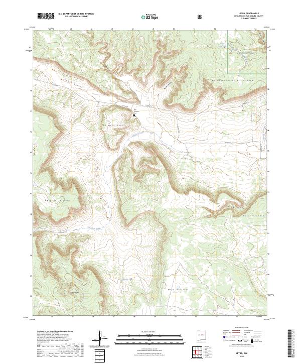 Leyba topographic map thumbnail