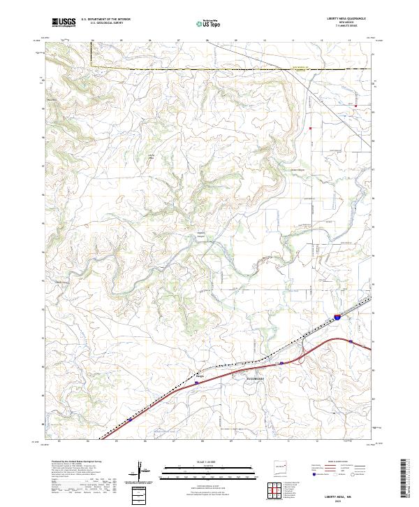 Liberty Mesa topographic map thumbnail