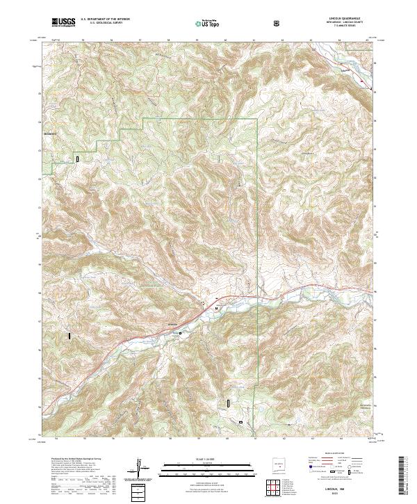 Lincoln 2023 topographic map thumbnail