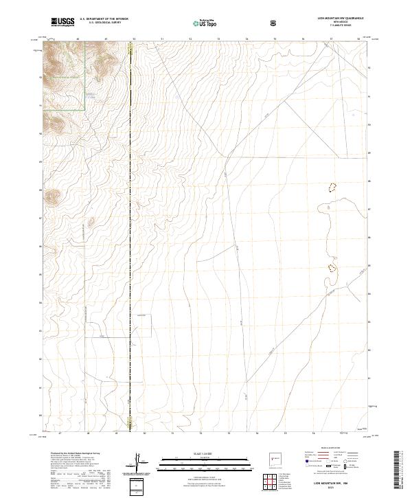 Lion Mountain NW topographic map thumbnail