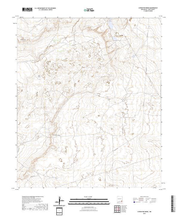 Livingston Ridge topographic map thumbnail