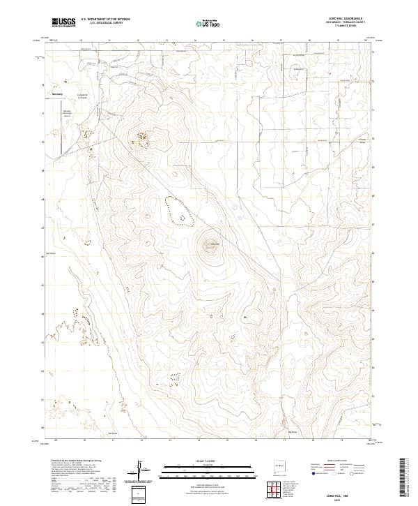 Lobo Hill topographic map thumbnail