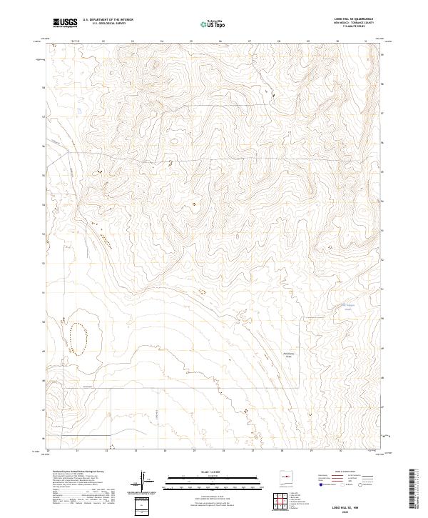 Lobo Hill SE topographic map thumbnail