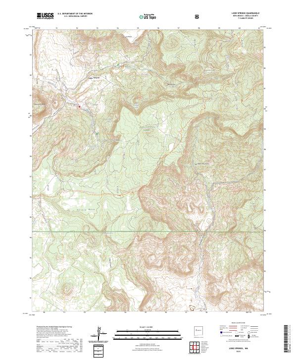 Lobo Springs topographic map thumbnail