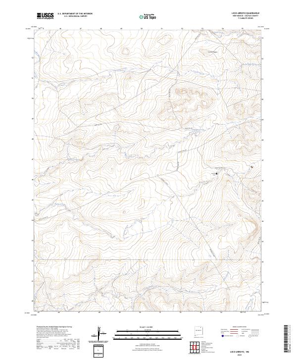 Loco Arroyo topographic map thumbnail