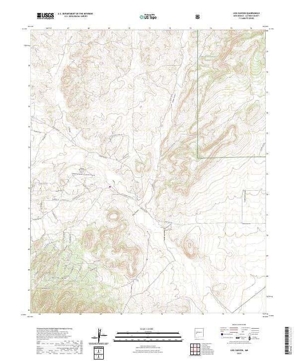 Log Canyon topographic map thumbnail