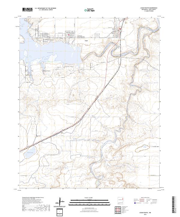 Logan South topographic map thumbnail
