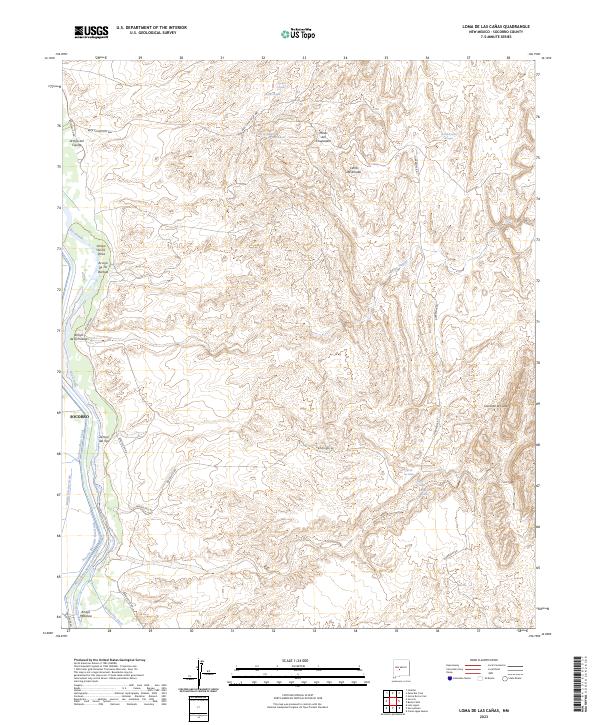 Loma De Las Canas topographic map thumbnail