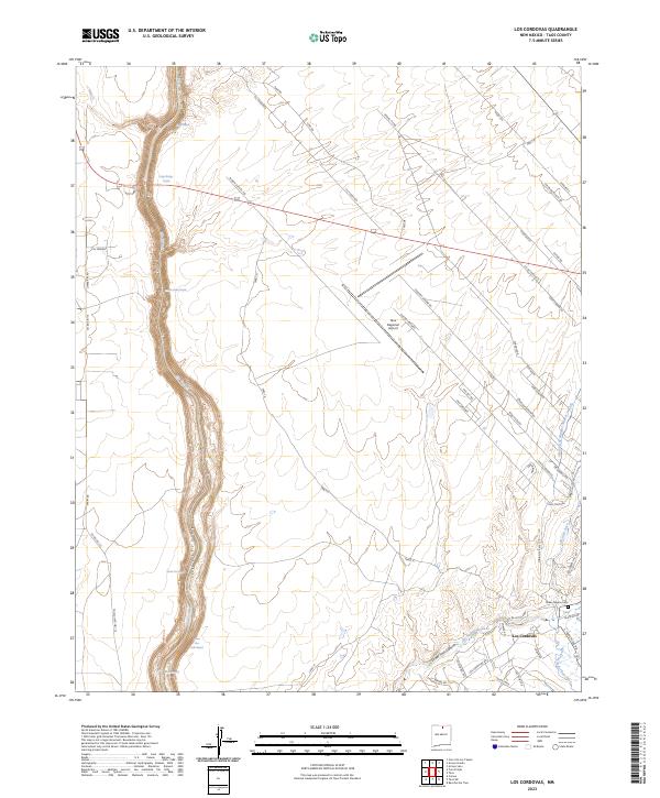 Los Cordovas topographic map thumbnail