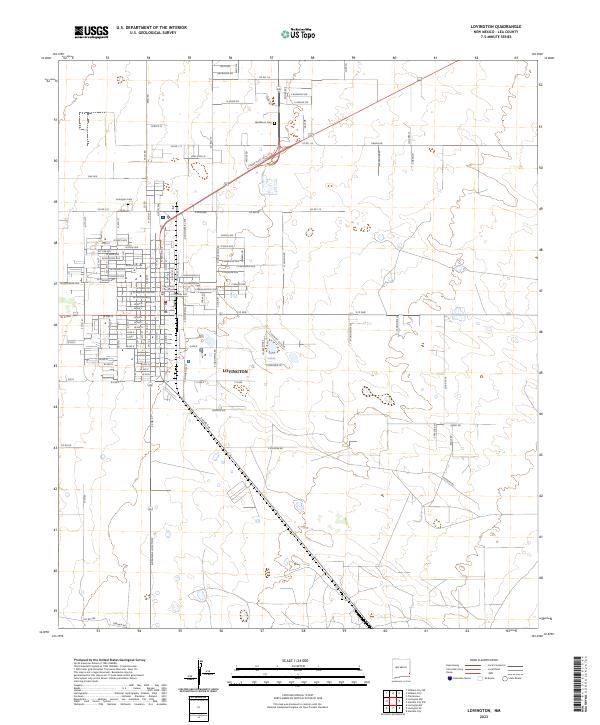 Lovington 2023 topographic map thumbnail