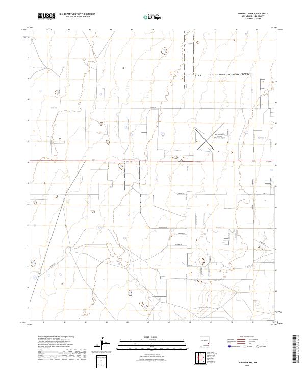 Lovington NW topographic map thumbnail
