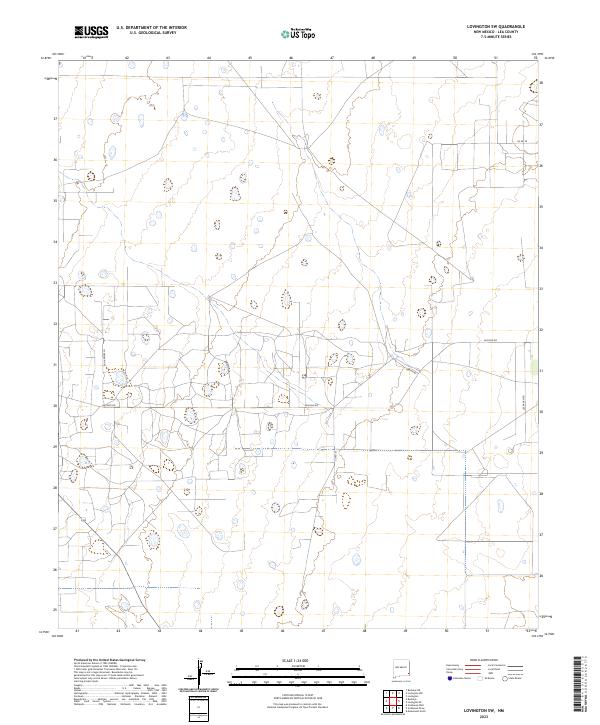 Lovington SW topographic map thumbnail