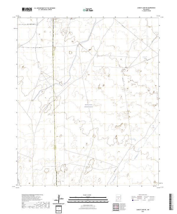 Lumley Lake NE topographic map thumbnail
