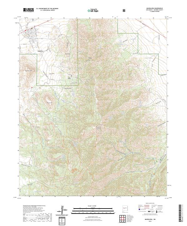 Magdalena 2023 topographic map thumbnail