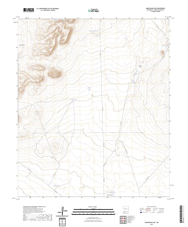 Magdalena Gap 2023 topographic map thumbnail