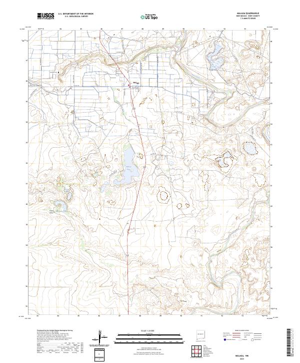 Malaga 2023 topographic map thumbnail