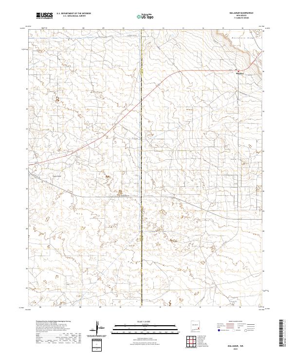 Maljamar topographic map thumbnail