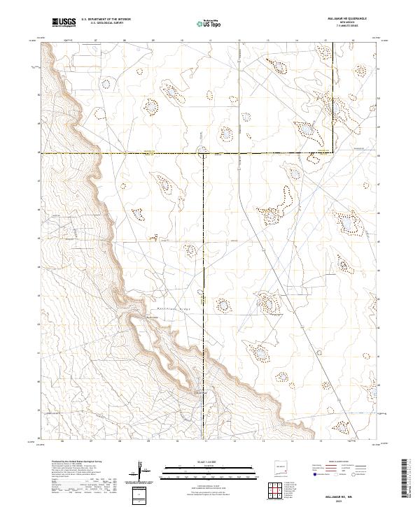 Maljamar NE topographic map thumbnail