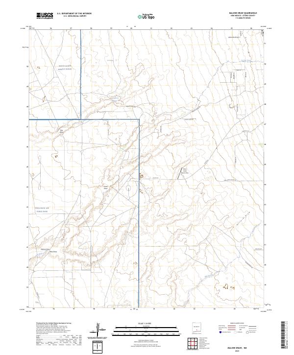 Malone Draw topographic map thumbnail