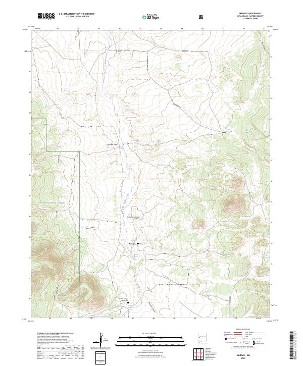 Mangas topographic map thumbnail