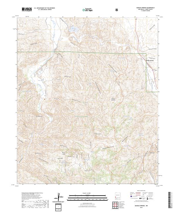 Mangas Springs topographic map thumbnail