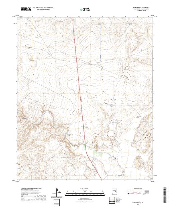 Marley Draw topographic map thumbnail