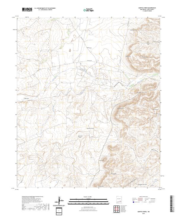 Martha Creek topographic map thumbnail