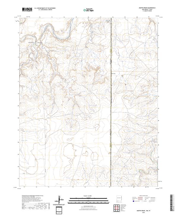 Martin Draw topographic map thumbnail