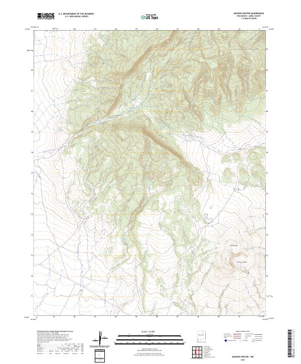 Maxson Crater topographic map thumbnail
