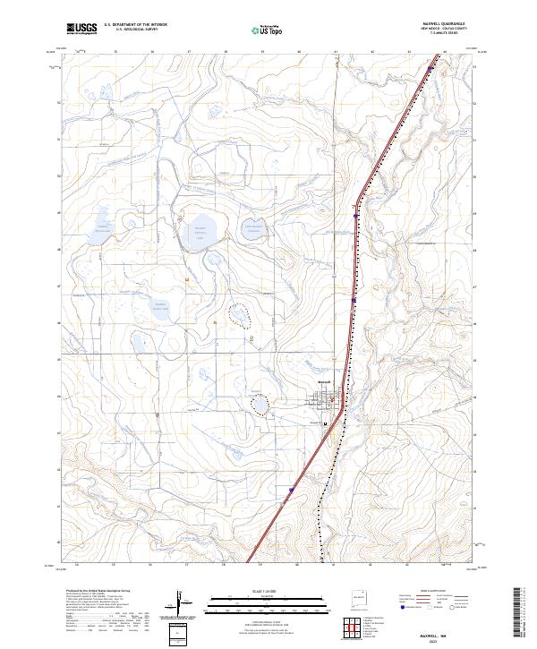 Maxwell topographic map thumbnail