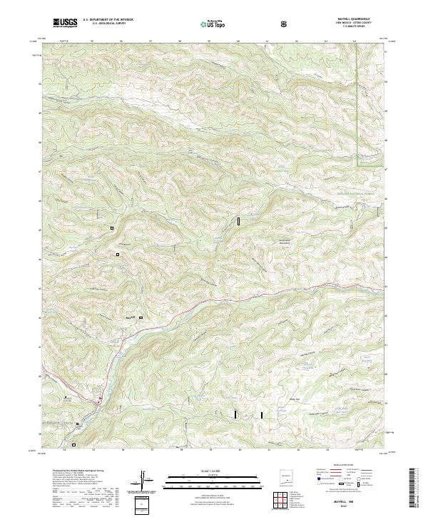 Mayhill topographic map thumbnail