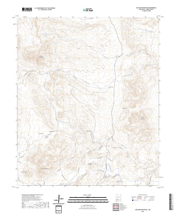 McClede Mountain 2023 topographic map thumbnail