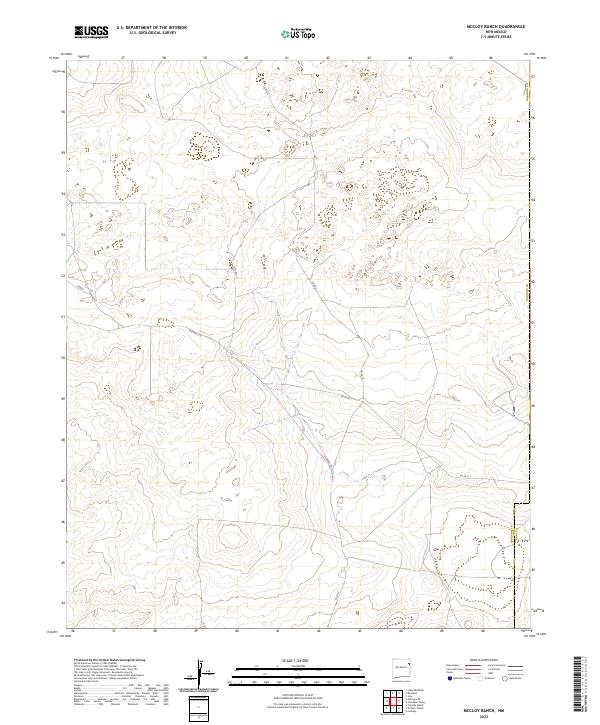 McCloy Ranch topographic map thumbnail