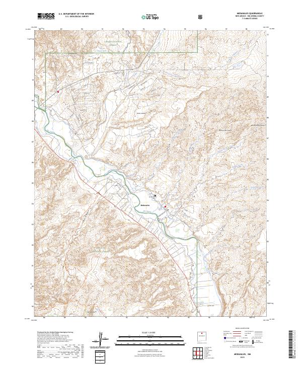 Medanales topographic map thumbnail