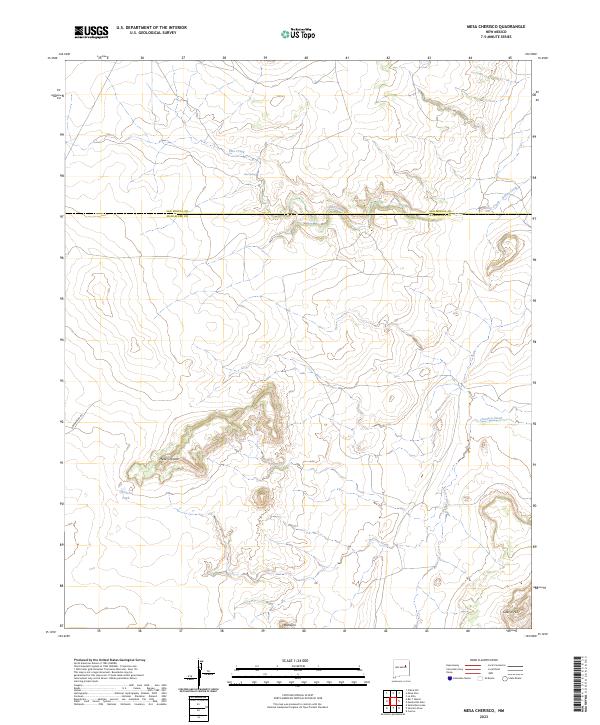 Mesa Cherisco topographic map thumbnail